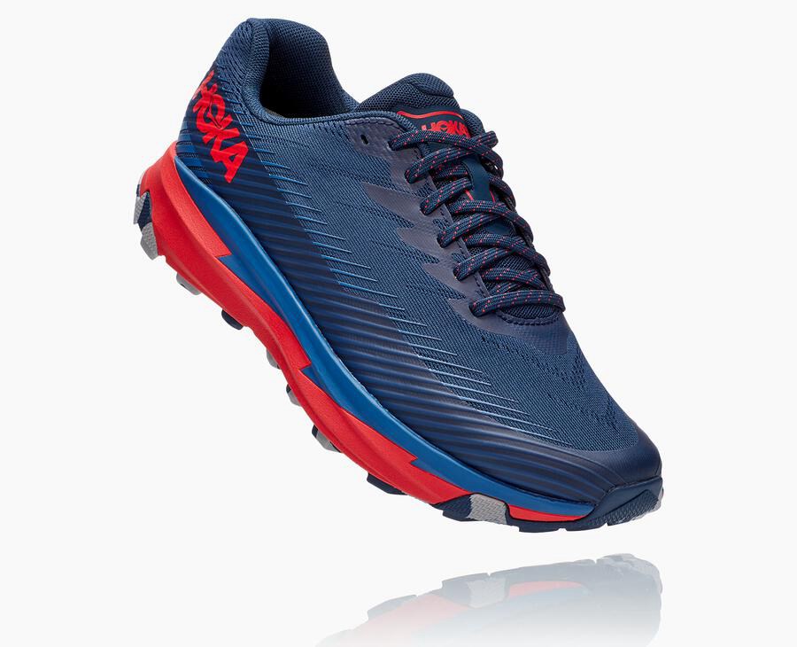 Hoka One One Trail Schoenen Heren - Torrent 2 - Donkerblauw - PJ4259136